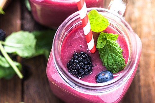 smoothies banane fruits rouge au termomix