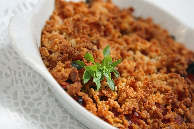 crumble au saumon