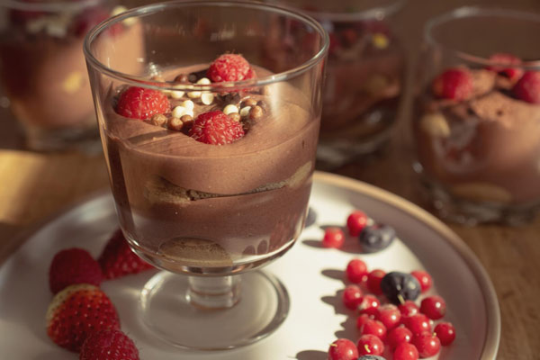 mousse au chocolat aux pois chiches