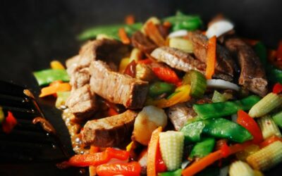 Wok de légumes et de boeuf